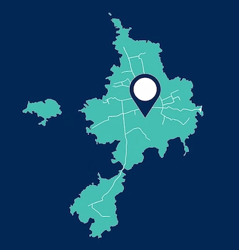 Map of Sark Island